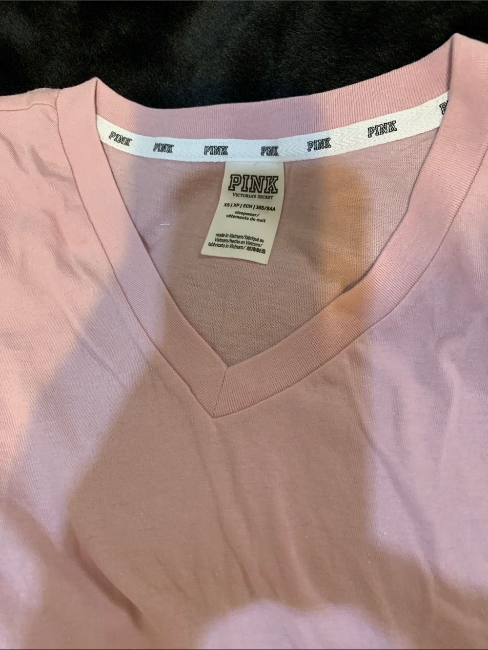 Victoria's Secret PINK Pink V-Neck Sleep Tee - Soft rose Pink